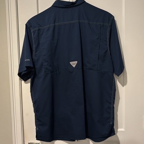 Columbia Mens Short Sleeve Button Down Shirt Large - Picture 5 of 5